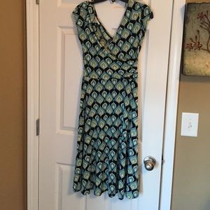 Faux wrap dress - very flattering